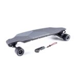 Urban 80 electric skateboard with slick wheels and controller