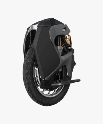 King Song S18 Black Electric Unicycle front side