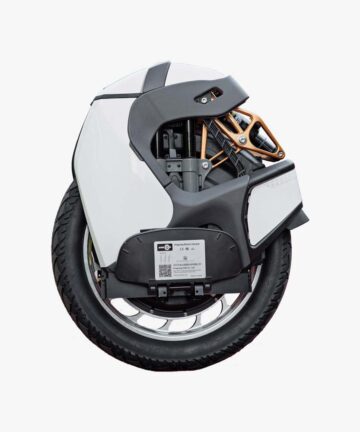 KingSong S18 White Electric Unicycle - side view