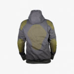 Lazyrolling Armored 2021 Cotton Hoodies Grey back with protectors