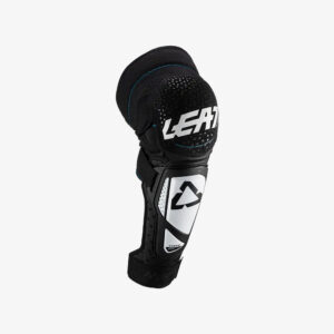 Leatt 3DF Hybrid EXT knee and shin guards black-white front right