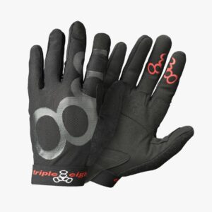 Triple 8 Exoskin gloves together