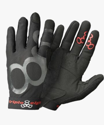 Triple 8 Exoskin gloves together