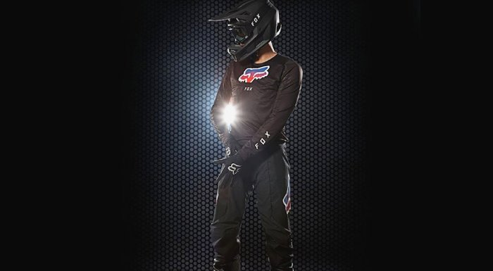 e-riderz protective gear banner with fox